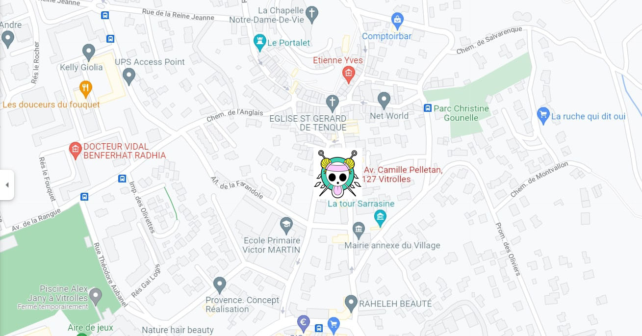 map cliquable vers localisation